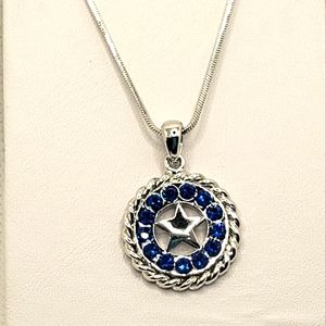 Blue lonestar necklace